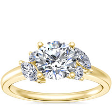 J'adore Le Jardin Diamond Engagement Ring in 14k Yellow Gold (1/5 ct. tw.)